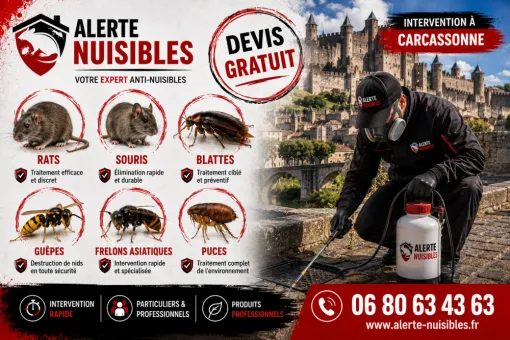 Entreprise de destruction de nuisibles à Carcassonne avec devis gratuit, Castelnaudary, ALERTE NUISIBLES